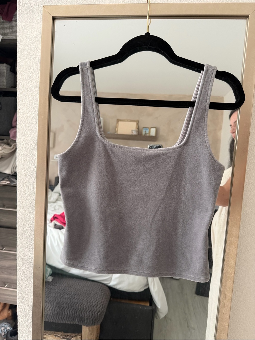 Express Velvet Women's Square-Neck Tank Top